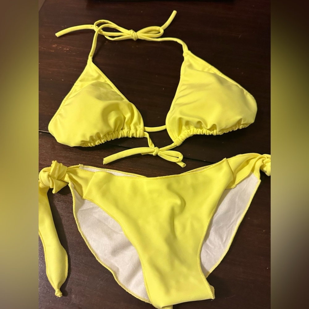 Neon Yellow Bikini Set